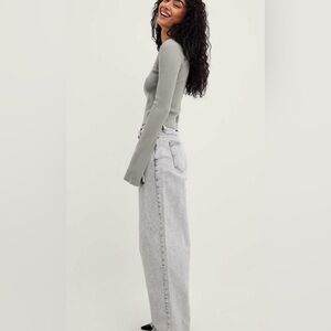 Na-KD grey denim jeans